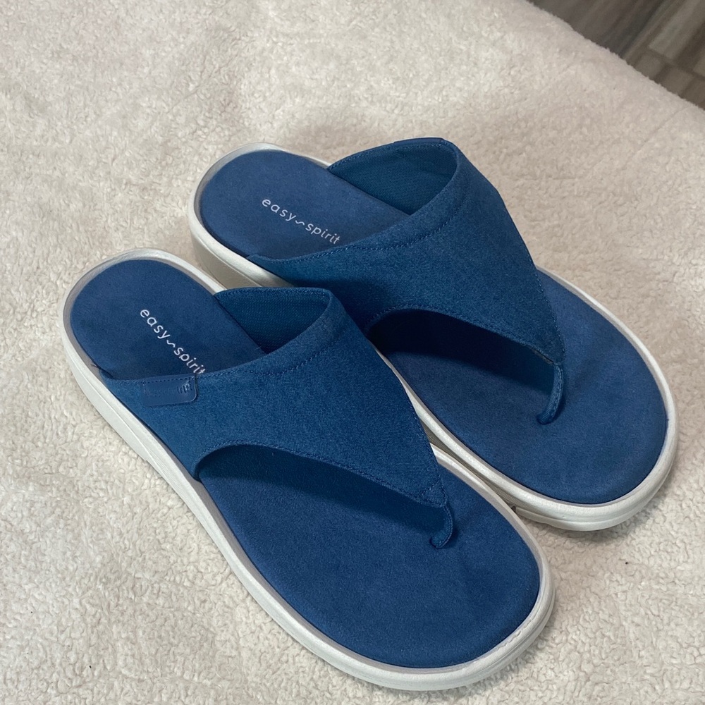 Easy Spirit Navy Slide Sandals